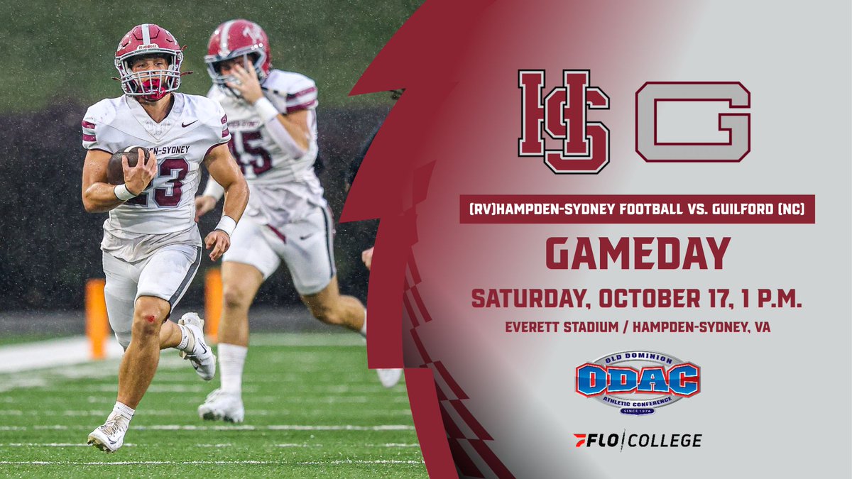 HSCathletics's tweet photo. It's GameDay! (RV)@HSC__FOOTBALL (4-1, 2-0) welcomes conference opponent Guilford (NC) (1-4, 0-2) today at 1 p.m. It's Homecoming Weekend on the Hill. #RollTigers🐅 #ODAC #d3fb #FloCollege
🆚 GC
🕰️ 1 p.m.
📍 Fulton Field at Lewis C. Everett Stadium
📺🎧📊 https://t.co/ybGkWtL72N https://t.co/dr8RyswQbJ