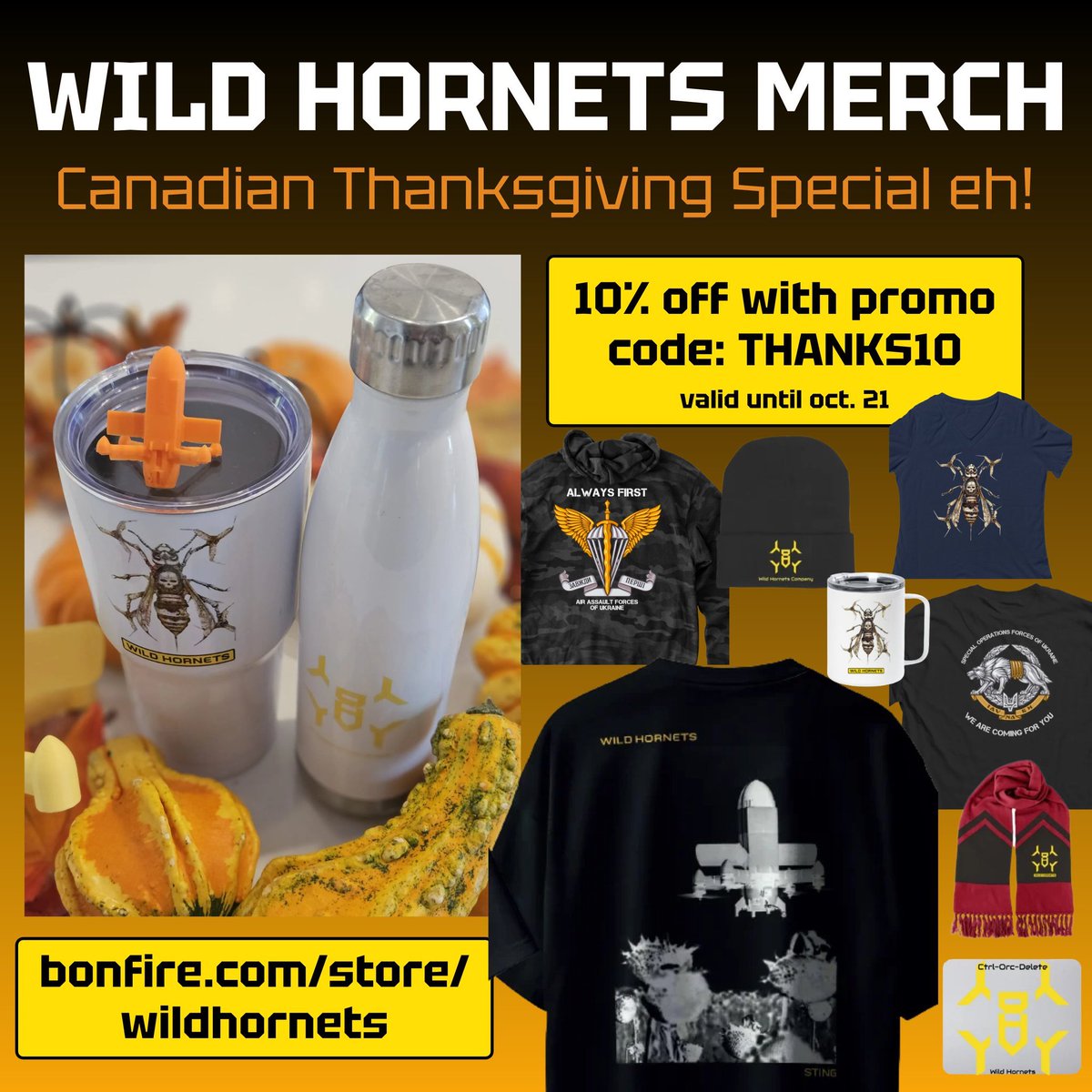Justinhead1982's tweet photo. @ArmedMaidan @Wendehopes @KanariFella @Kerri970 @lacerantplainer @florafella107 @SChiron58 @drstaceybutters @20gimsack @JohnLiniger Get 10% off with promo code THANKS10 in the Wild Hornets shop until Oct. 21!

🐝 https://t.co/QwBSQvEIOA https://t.co/uaz40Wxn2m