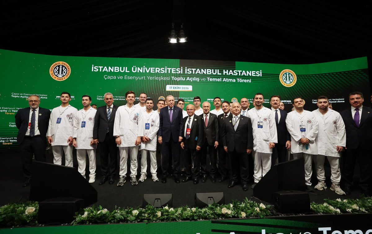 Akparti's tweet photo. "Hem sağlık hizmetleri hem de tebabet ilmi noktasında çok ciddi bir birikim ve köklü bir kurumsal tarihin temsilcileriyiz."

Cumhurbaşkanımız Sayın Recep Tayyip Erdoğan, İstanbul Üniversitesi Hastanesi Çapa ve Esenyurt Yerleşkesi Açılış ve Toplu Temel Atma Töreni’ne katıldı. https://t.co/PEZD6pOb7g