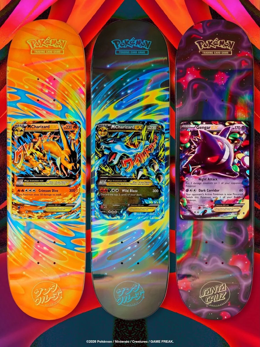 SnkrsStock's tweet photo. NEW Santa Cruz x Pokémon TCG Blind Bag 8" Skateboard Deck

https://t.co/GzeNq6hEB6 https://t.co/o7OVSICOmX