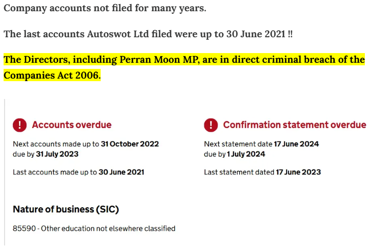 TabooDayTrader's tweet photo. @BrexitStewart @itvnews @Channel4News Labour MP Perran Moon in Criminal Breach 

Free to read https://t.co/qiCAKeLkrr https://t.co/xzR6d3Y8c2