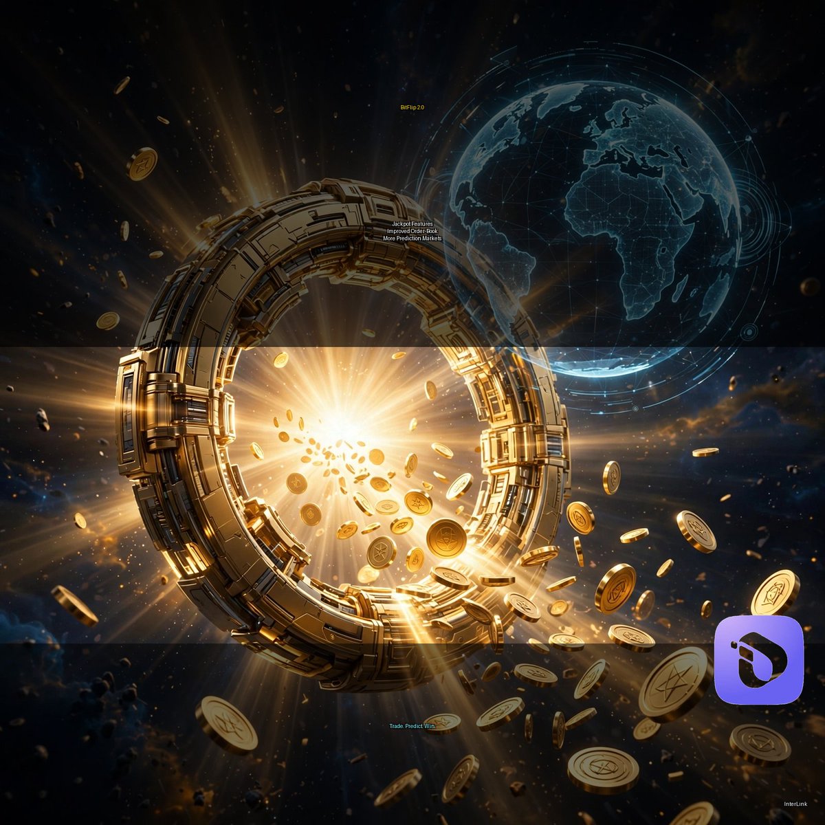 palurikrishna5's tweet photo. BitFlip is leveling up! 🚀
Potential developments: Improved order-book, new Jackpot features, expanded prediction markets supporting more tokens.
Goal: More dynamic prediction ecosystem + more on-chain activity on InterLink Chain.
Traders, are you ready?
#InterLink #ITLG #ITL https://t.co/Ngd5H4ep8C
