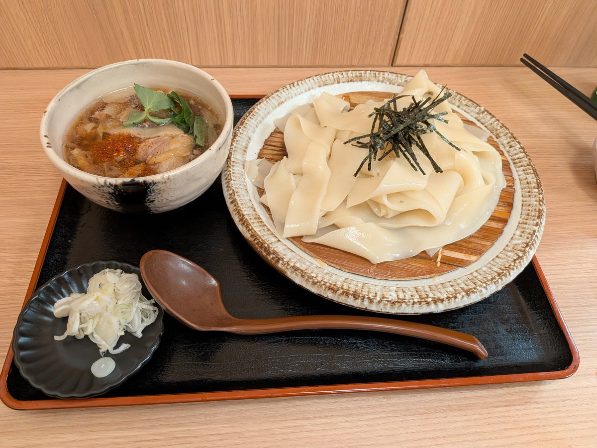 utawannko's tweet photo. ひもかわうどん、美味かった〜♬ https://t.co/5B5i0gBMhY