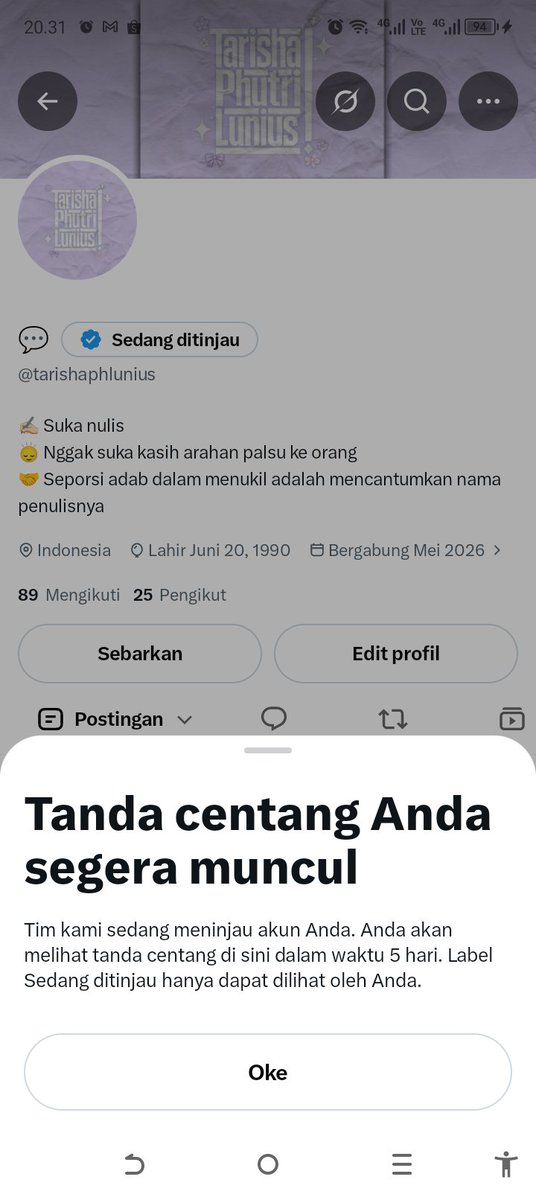 tarishaphlunius's tweet photo. Loh iya, baru sadar as da tulisan 5 hari https://t.co/QHehbU2RGr