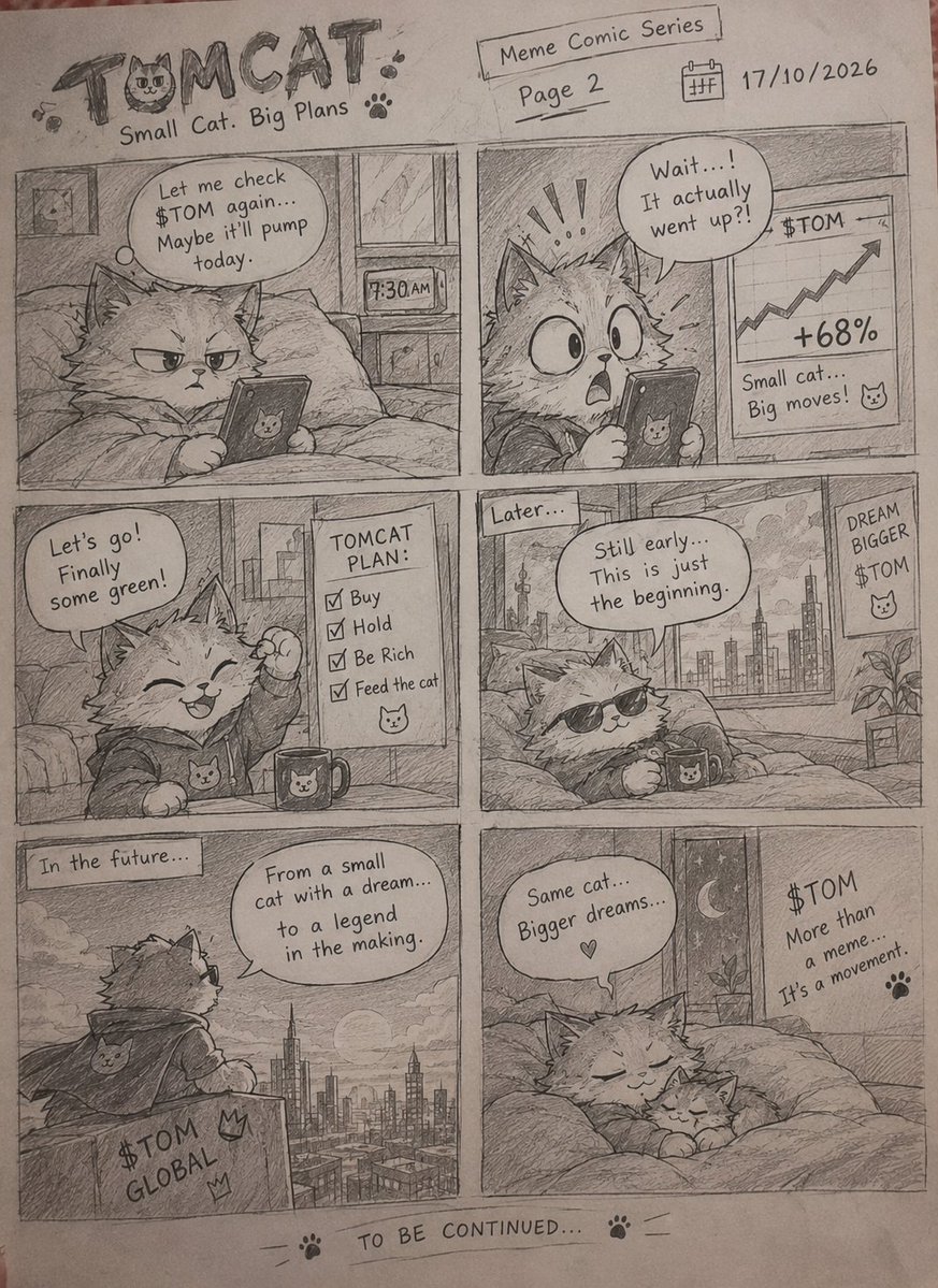 amirenagi18's tweet photo. the meme comic series 🐱📈 Small cat, big dreams, and a future full of possibilities! 🚀🐾
@quantumcatSTRK $QCAT #QCATArt #QuantumCat #STARKs https://t.co/ULl11c4gyO
