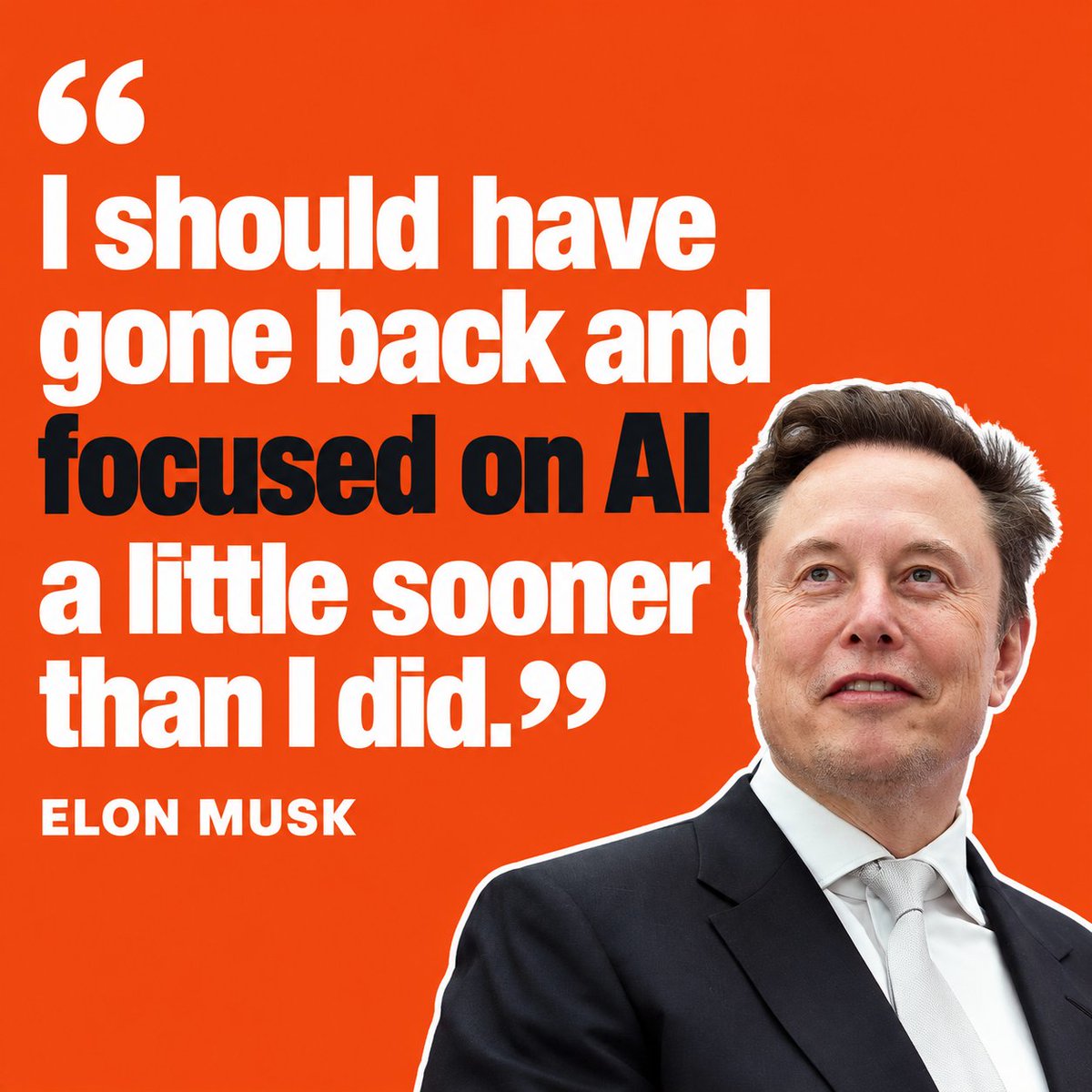cb_doge's tweet photo. BREAKING: Elon Musk, in his new interview with Walter Isaacson, says he spent too long away from his companies during DOGE and should have returned to AI sooner.

“I should have gone back and focused on AI a little sooner than I did... What I should have done was be more in the background ... and probably only had it last for a month or two.”