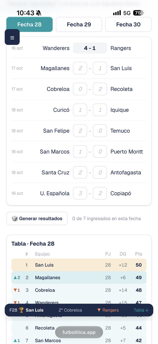 FM_Chile's tweet photo. Arme este simulador para ir viendo como puede terminar la primera B 

Lo pueden encontrar en: https://t.co/qpoHkqrpfP https://t.co/VRmWzUWZO1