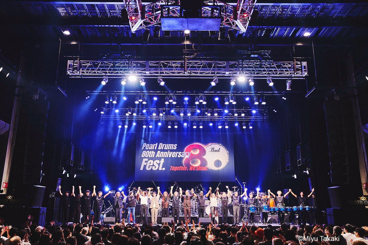 pearl_drum's tweet photo. パール80周年オフィシャルイベント
Pearl Drums 80th Anniversary Fest.
“Together We Shine”Day3が行われました🥁

「Pearl Global Drum Summit feat. Calvin Rodgers and Shane Gaalaas」
Guest: TOSHI NAGAI ／ 小笠原拓海 ／ 田浦 楽 ／ 石川 直 ／ Pearl Marching Arts ／ 篠 奈々子 ／ 矢堀 孝一 ／ BOH ／ 中山 栄嗣

パール公式テーマソング「Together We Shine」も初披露されました！

#pearl80thfest　で感想を教えてください✨

Photo by Miyu Takaki