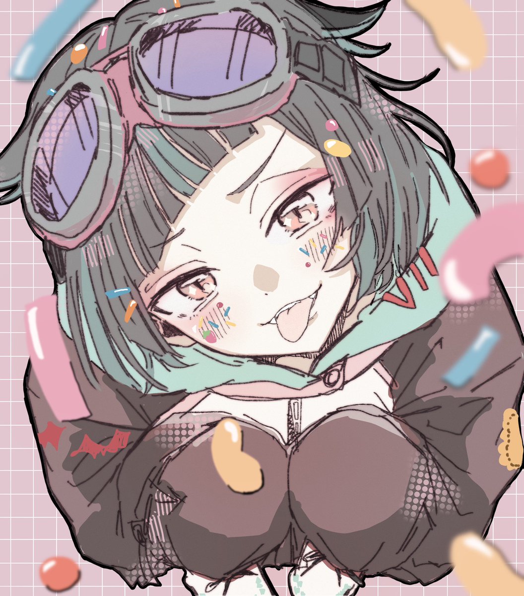 f_____k____okt's tweet photo. 🦇先輩〜！！🍬

※アイメイク忘れてたので上げ直し💦 https://t.co/FxUuNKMw0Z
