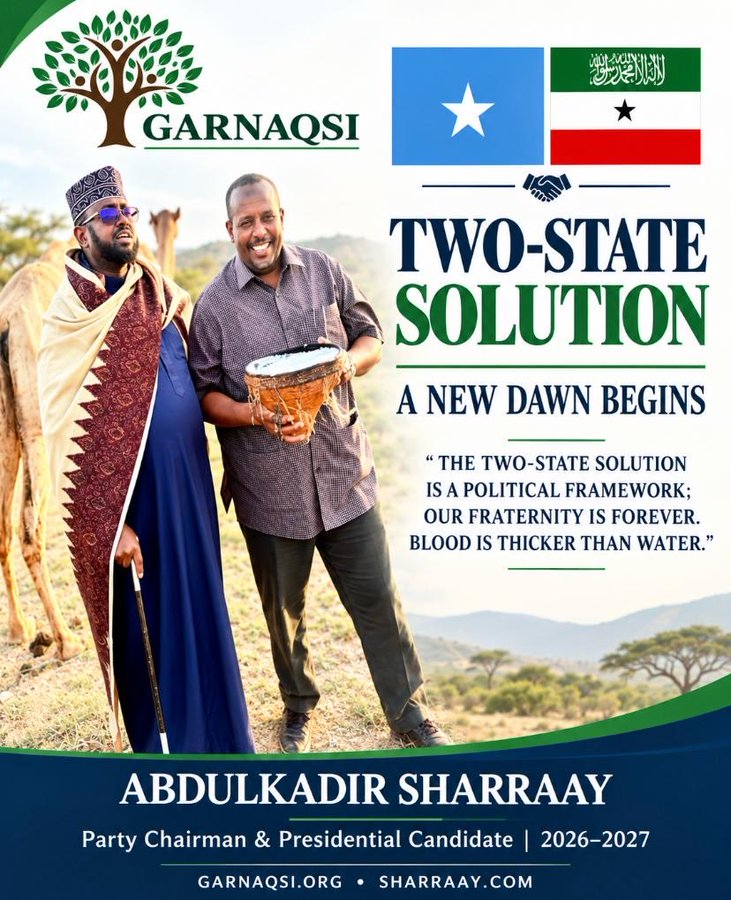 AwRobleh's tweet photo. On 16 October 2026, Abdulkadir Sharraay, a Somalia presidential candidate and leader of GARNAQSI Party, was arrested in Hargaysa (Hargeisa) following an interview with Horn Cable TV, in which he discussed his political agenda and views on Somalia and Somaliland, and wider Horn of Africa region a head of the election.  Abdulkadir has also expressed support for Somaliland, stating in the interview that, if elected President of Somalia, he would recognize Somaliland. He has consistently advocates and calls for a united, stable, and peaceful Horn of Africa, promoting good governance, regional integration, and peaceful coexistence among the people of the region.

As part of his political campaign, Abdulkadir has visited several cities in the Horn of Africa (including Nairobi, Addis Ababa, and Mogadishu) and beyond, without experiencing similar treatment during those visits. His family are worried about his well-being and have had no communication with him since his arrest.

His arrest raises serious concerns about political freedom, freedom of expression, and democratic principles. If a political candidate is detained following expression of his views, the authorities should provide a clear explanation of the legal grounds for arrest. Such incidents risk undermining public trust and damaging Somaliland's regional and international credibility and support. Therefore, the Somaliland administration should respect his fundamental rights, ensure fair legal process, and safeguard his well-being and freedom. @FCDOGovUK @kirstyjmcneill @UKinSomalia @HeadBritOffice @SDoughtyMP @DRovera @ida_sawyer @DrATchie @RepOfSomaliland @Abdirahmanirro @somalilandinfo1