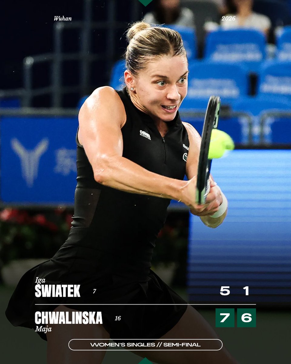 rolandgarros's tweet photo. Maja Chwalinska continues her stellar season with a maiden WTA 1000 final 👏

#dongfengvoyahwuhanopen https://t.co/nJi2PRj2yX