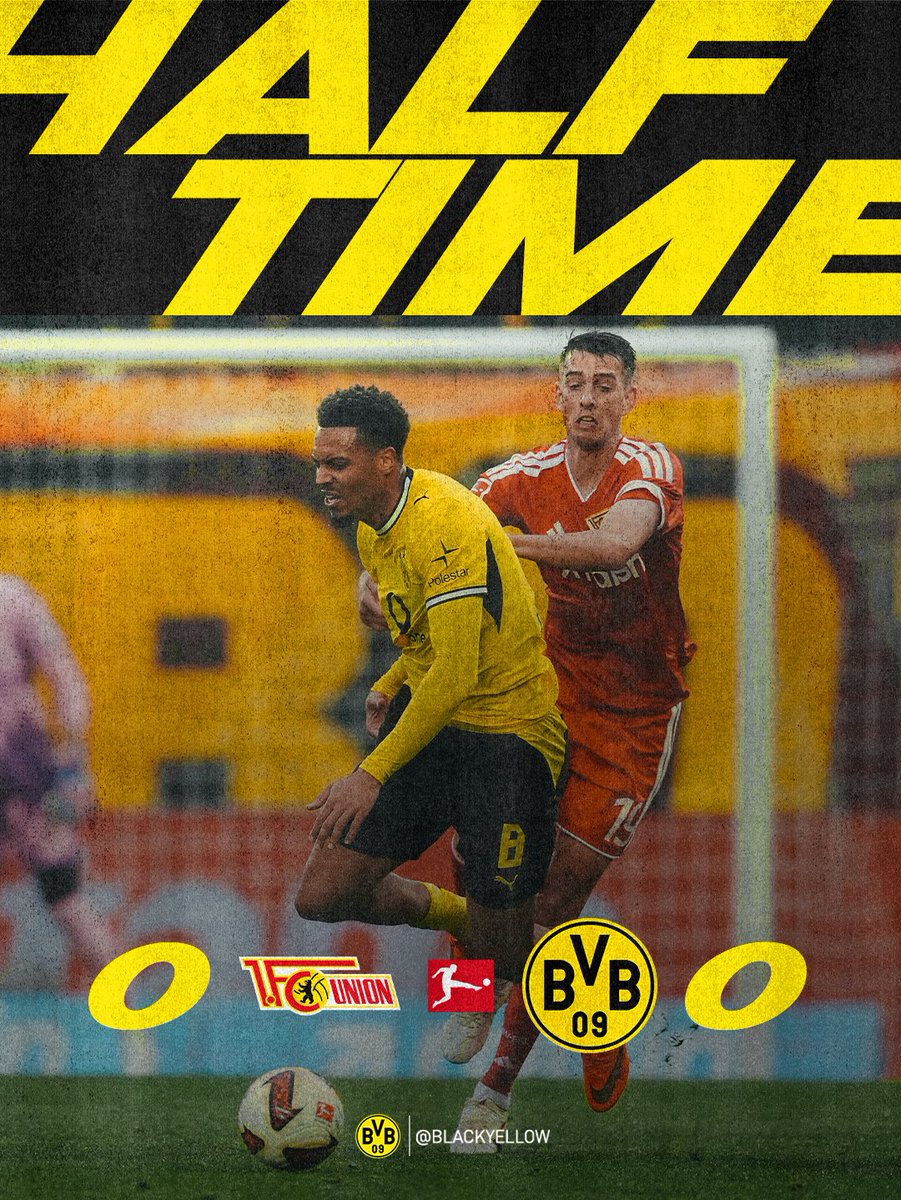 BlackYellow's tweet photo. Goalless after 45 minutes. ⏸️ https://t.co/HK2gMSS4c9
