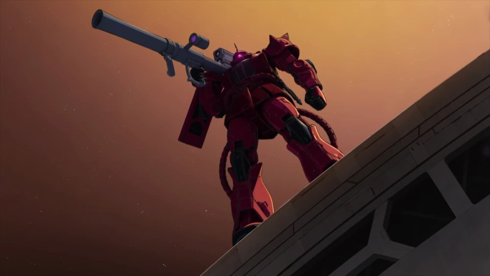 SayaDoesStuff's tweet photo. Zaku II origin but only the angles that I like https://t.co/UlVWkfkVy7