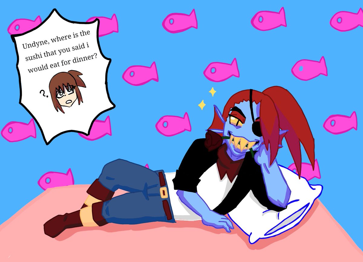 AmandeixA86491's tweet photo. I think I can't express how beautiful I think she is with my draws, I need to improve my art skills

#Yumeship #undertale #undyne https://t.co/cMofPDmFsv