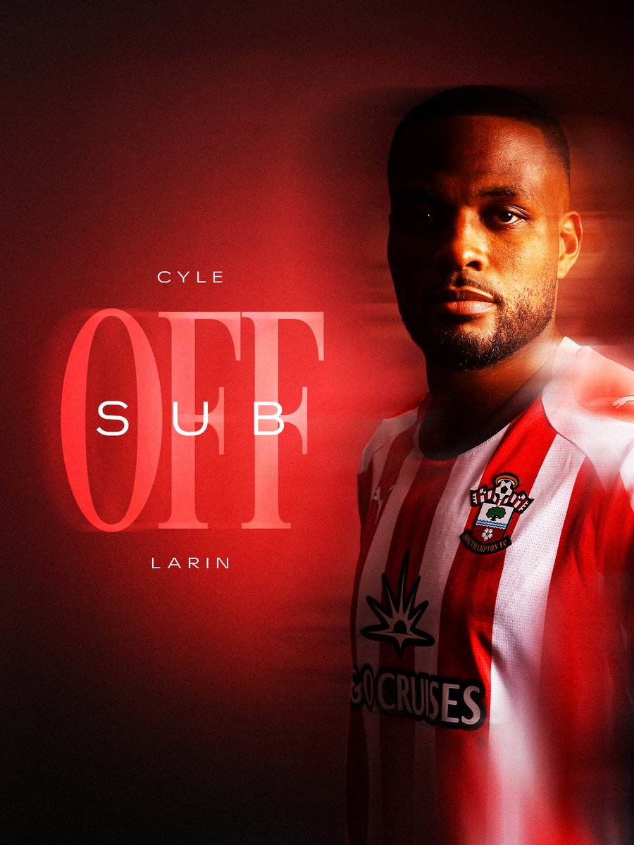 SouthamptonFC's tweet photo. A first half change 🔄 https://t.co/lvI67xVf3m