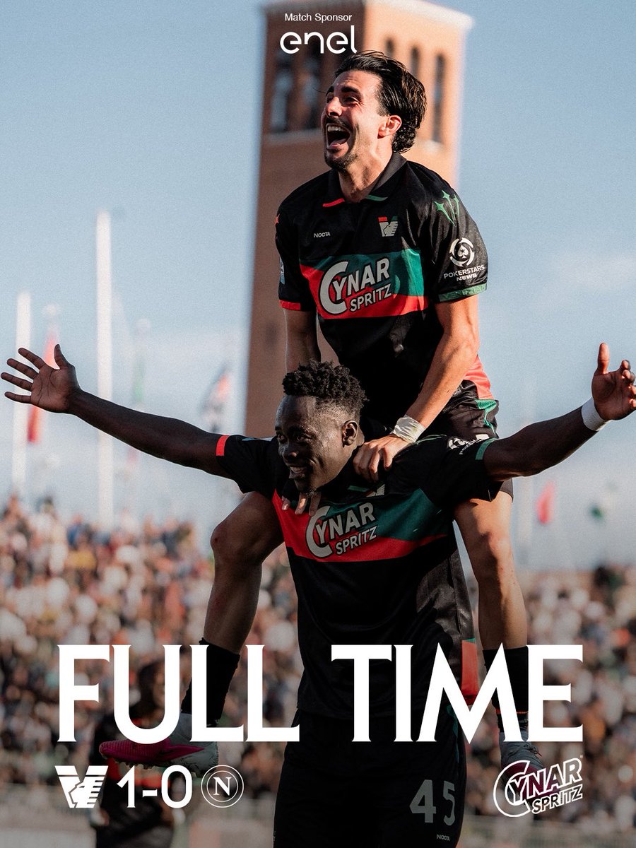 VeneziaFC_IT's tweet photo. What a battle. What a win. 

#ArancioNeroVerde 🟠⚫🟢 https://t.co/Lq9tAktZqW