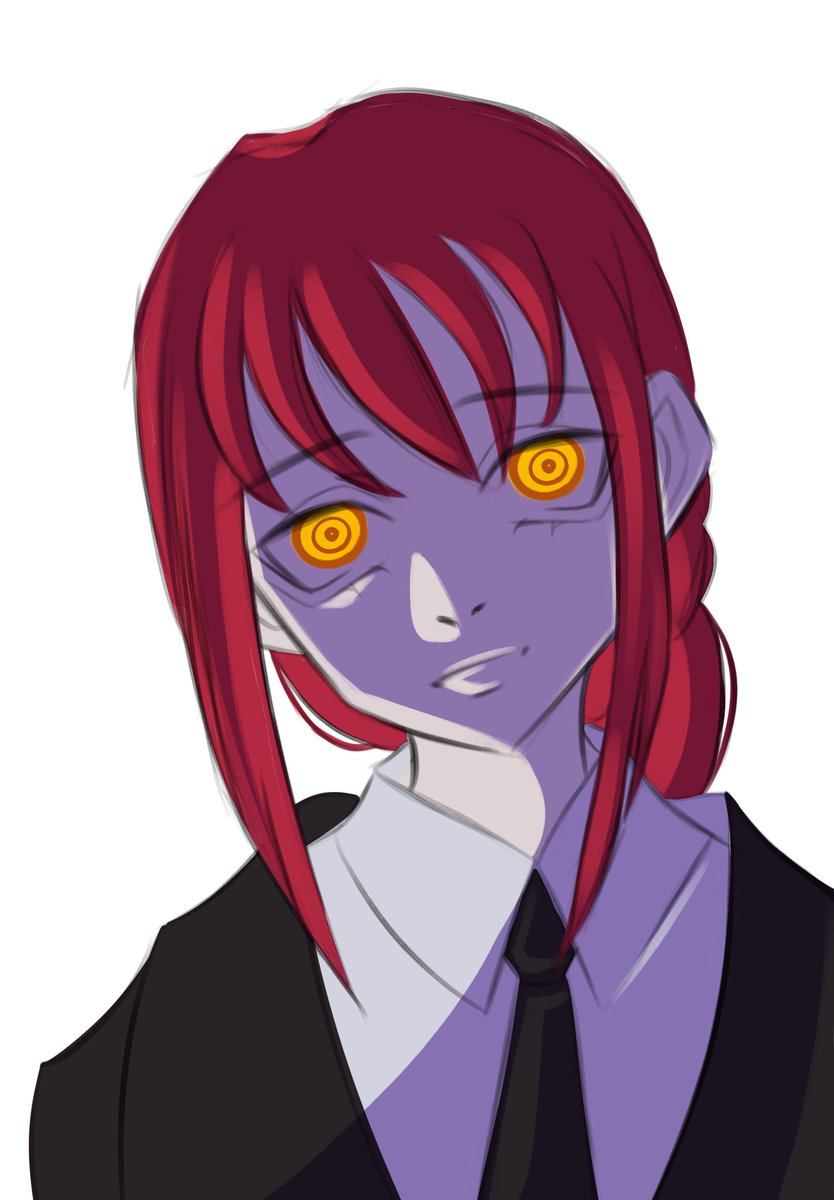 m1misty's tweet photo. WIP 
Makima—originally intended to be a character for a short animation exercise. However, I like it so much that I think I’ll create a full render of her🤔
#art #artmoots #chainsawman #makima https://t.co/F9Ebmzoe8y