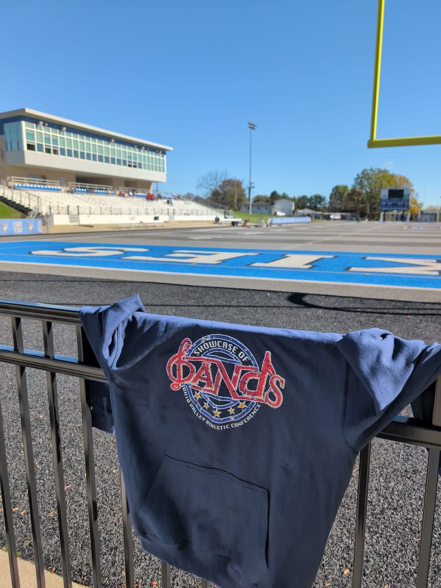 OVAC_One's tweet photo. Bands are arriving, vendors are set..

It’s time for the 17th Annual OVAC Showcase of Bands!  Join us at Harrison Central Stadium for a fantastic afternoon of performances featuring 12 bands from across the valley!  National Anthem by our gracious host band at 4:00pm. https://t.co/kvqCi3hQYB