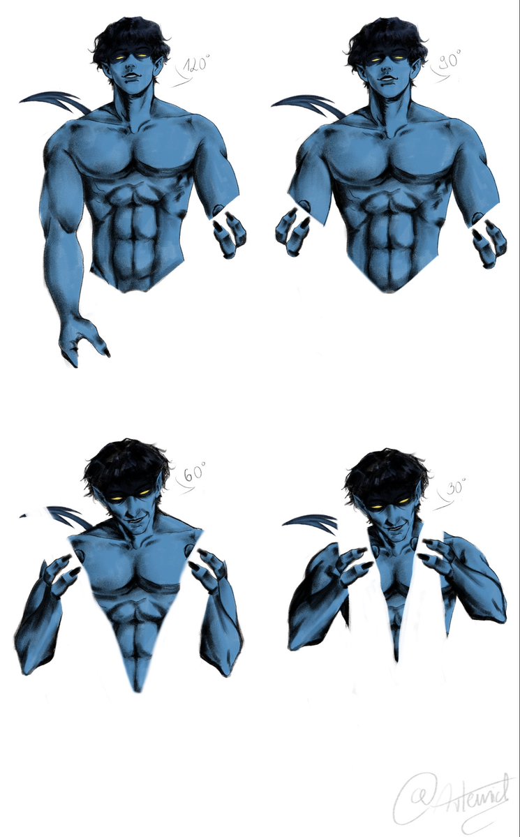 _artemid_a's tweet photo. Trend 30, 60, 120 with Kurt 🙂‍↕️ 

Art by me 
#xmen #kurtwagner #nightcrawler #nsfw #xmenfanart #art https://t.co/IbrG1gDGDf