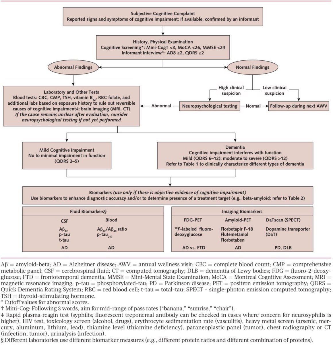 AmbrizMau's tweet photo. Algoritmo de tamizaje y diagnóstico del deterioro cognitivo:

Annals of Internal Medicine 2024; DOI: 10.7326/ANNALS-24-02207 https://t.co/FDhiAw5YTW