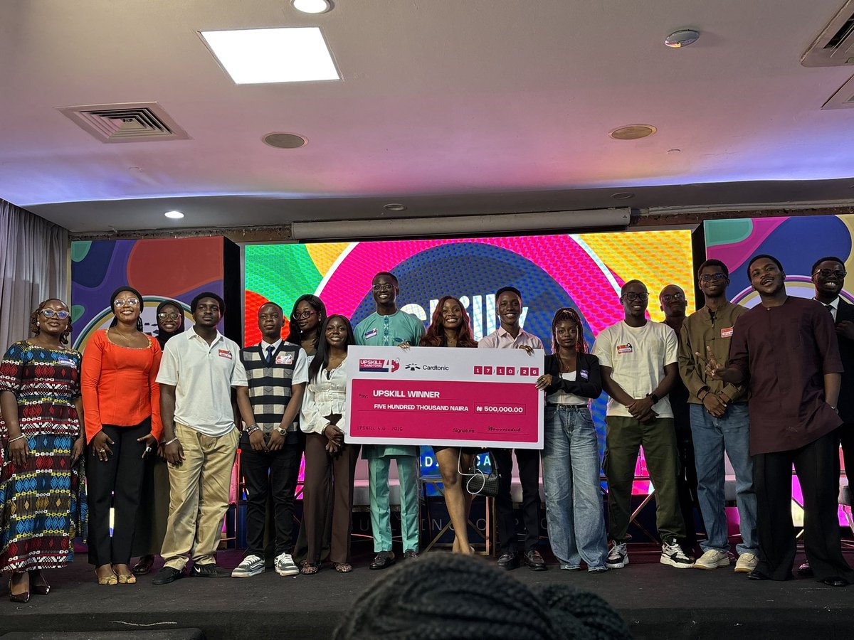 PrinceJetro123's tweet photo. What a day. 🤯
This morning I launched AceDeck. By tonight, I was at the Upskill 4.0 prize-giving ceremony with @cardtonic, ₦500k in hand.
Validation, launch, and a room full of people who get it , all in one Saturday. https://t.co/HNTFz4kov3