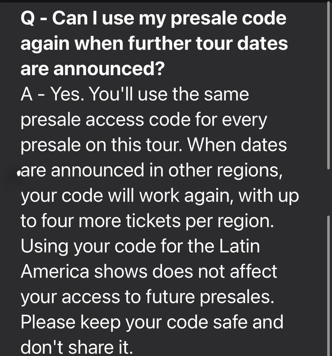 U2comZooMods's tweet photo. Please note: Important presale code update for U2 subscribers. https://t.co/X9yak4SHsF https://t.co/aZgU6la96i