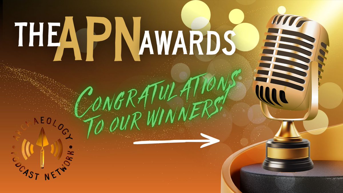 ArchPodNet's tweet photo. Thanks to everyone who joined in for our live Awards Show today on the International Day of Archaeology 2026! 

For those who couldn't make it, here is a thread with all the winners! https://t.co/SJJ6dmOX8y
