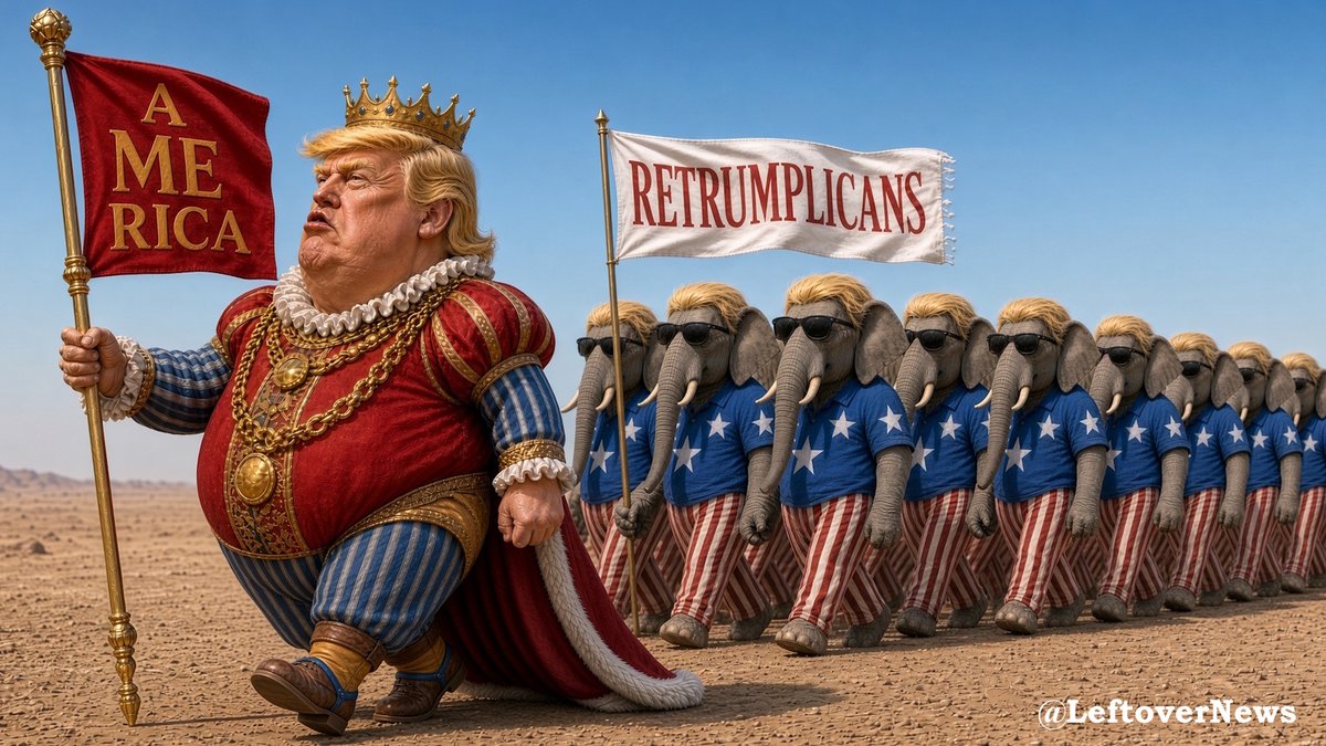 LeftoverNews's tweet photo. @SenAdamSchiff Kleptocrat Trump turns Democracy into #Metocracy https://t.co/ORYhf1i68B
