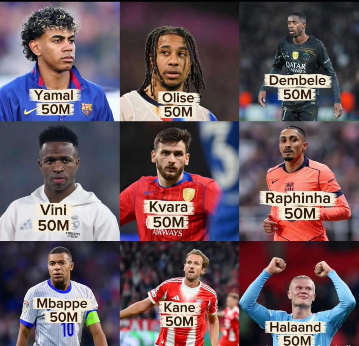 PamelaNjoku2's tweet photo. You have 150m to build your attacking trio for a UCL final, Which trio are you buying??? https://t.co/XHxX5DKd0x