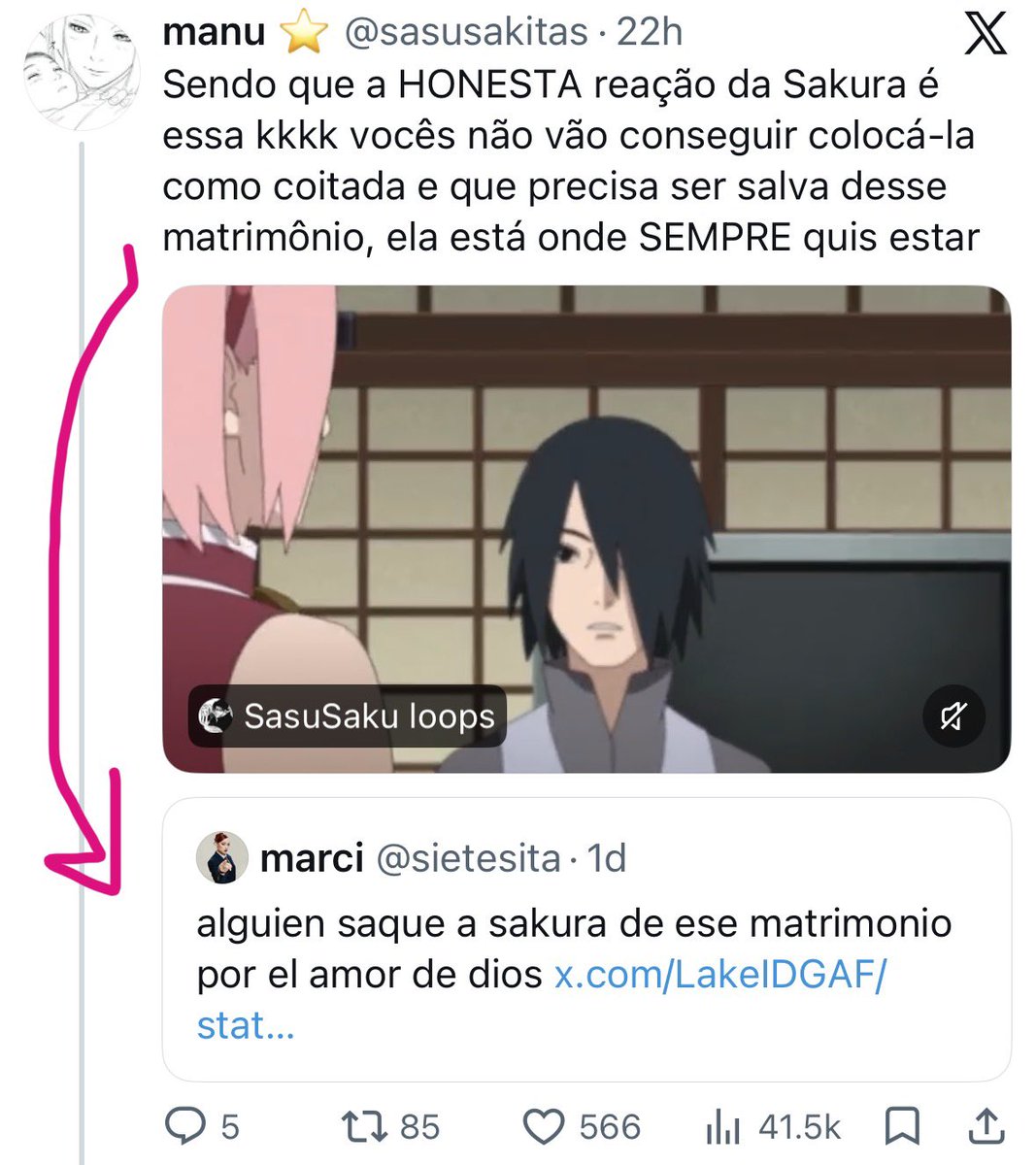 moao_f's tweet photo. @sennarte @sasusakitas “cada um tem um olhar diferente!” Cuando tú empezaste de la nada a hablar mierda de mi ship cuando yo ni lo habia mencionado “Sasusaku? eterno, $@sun@ro? Nadinha! 🤭” 

“só n ficaria comentando merda em post alheio igual a vc” y estas defendiendo un citado que justo llegó a eso https://t.co/wVBlJgFNp9