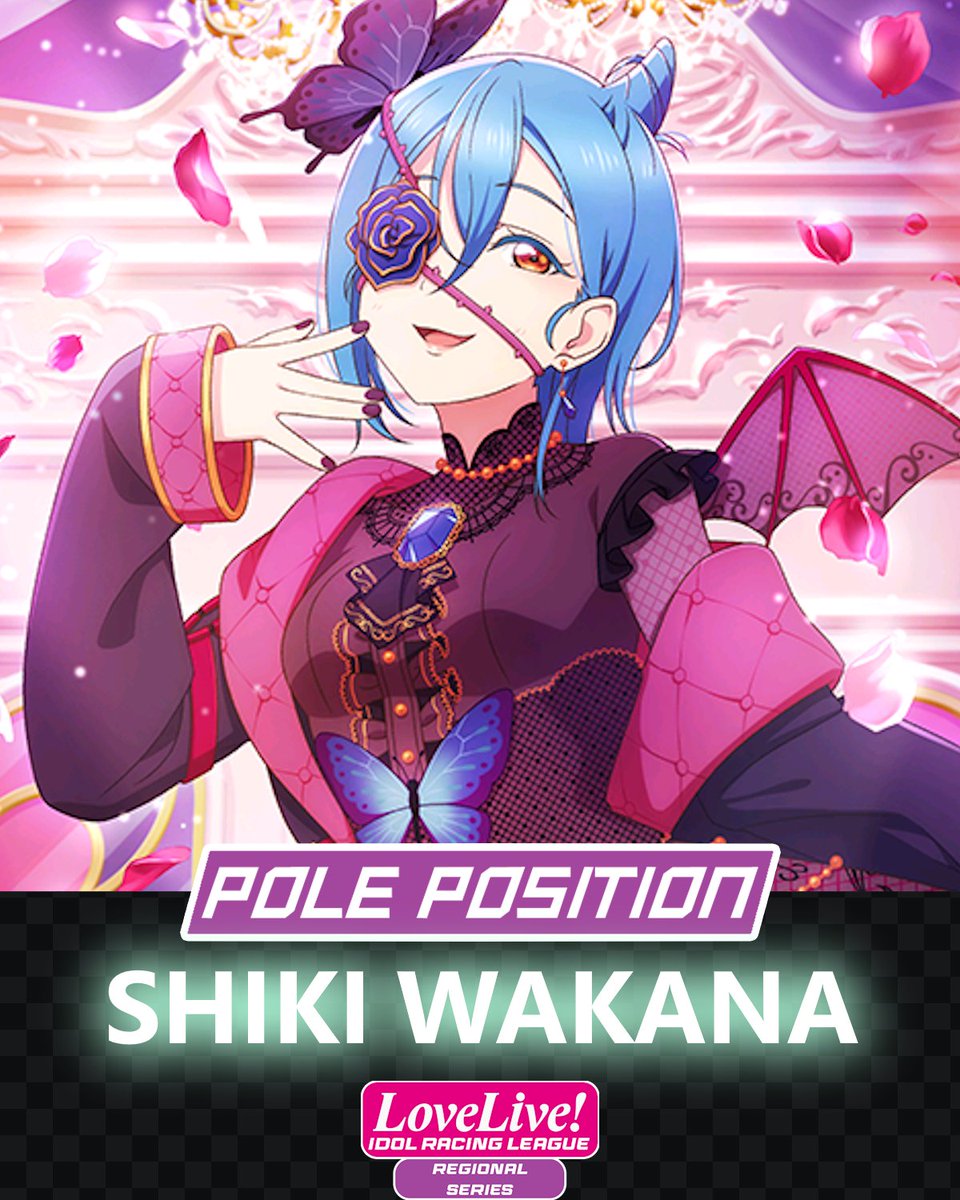 LL_IdolRacers's tweet photo. The best way to beat your competition is to... ...well, beat them!

Shiki Wakana is on pole position for tonight's race at Phoenix!

#LL_IRL #lovelive #NASCAR https://t.co/U4sdk5YRDL