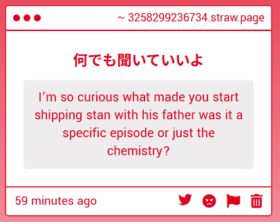 keepingthsi's tweet photo. its a lot of things, first of all i love dadson in general, as far as episodes go i think s09e14 for example really shows what i like about the dynamic, randy involving him in his bullshit without really caring what it does to him and stan is annoyed but he also cant exactly tell https://t.co/kEosHhHGDn