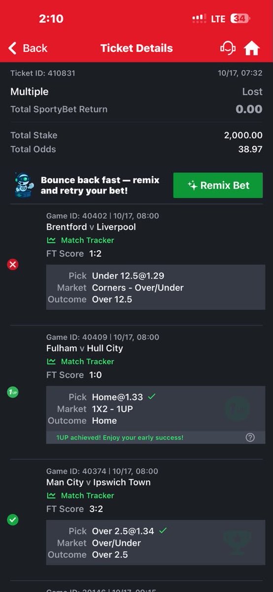 ArvaniCole78's tweet photo. @SportyBetNG @SportyBet  please credit me my money because Liverpool vs brentford did under 12.5 corner https://t.co/JDy8S9J650