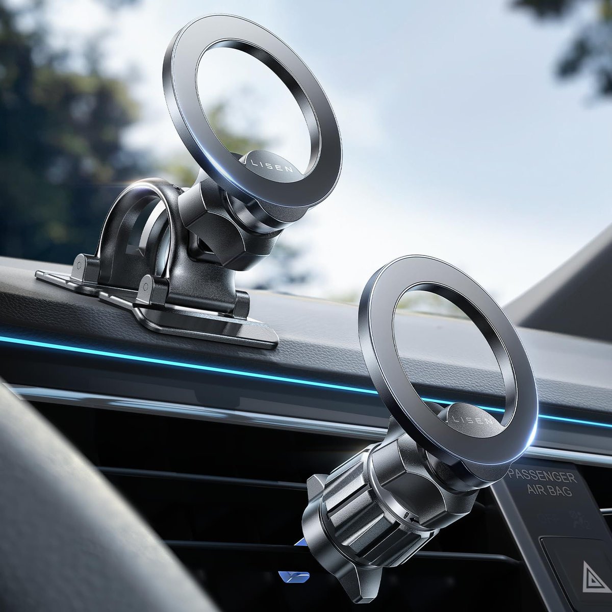 BagChic26's tweet photo. LISEN for MagSafe Car Phone Mount -Strong Magnets Magnetic Phone Holders for Your Car 3 in 1 Vent Dashboard Magnet Cell Phones Holder Mounts fit iPhone 18 Pro Max 17 16 15 14 13 12 All Smartphone
👇 Grab yours here: 
https://t.co/xtGnVv32IL https://t.co/TVgaELjyiB