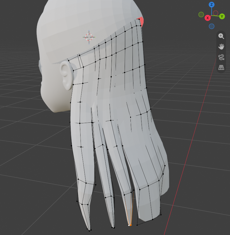 gensou3DCG's tweet photo. 霊夢の3Dモデル制作中～🔰
後ろ髪を着手！
#blender https://t.co/1Vu7qbRZ6b