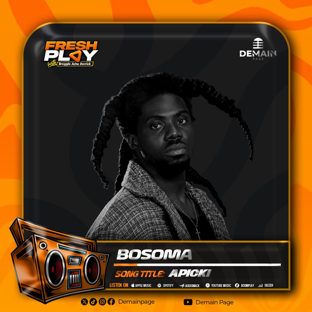 Breggle's tweet photo. Fresh music , Fresh play. 
@Bosomaofficial Apicki 🎵🔥
#newmusic https://t.co/l8u1Tfnznl