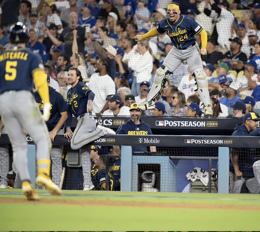 brewersroof2's tweet photo. Jumping into the weekend like Wild Bill... https://t.co/1xl0KDztBL