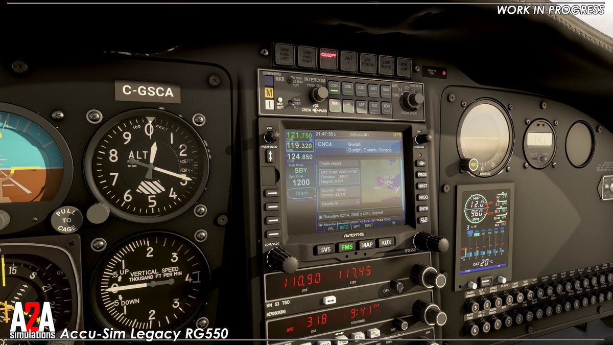 simflight's tweet photo. A2A Simulations - Accu-Sim Legacy RG550 MSFS - Final Development Stretch and New Screenshots
https://t.co/K8ijIHuLgt https://t.co/3nlIIVXyST