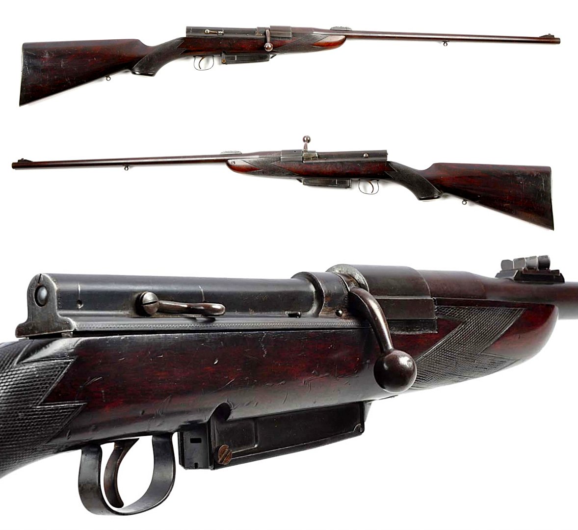 AutoMagArchive's tweet photo. Early-1900s Cogswell &amp; Harrison Certus safari rifle .400 Express https://t.co/Qus8Rxbhyy