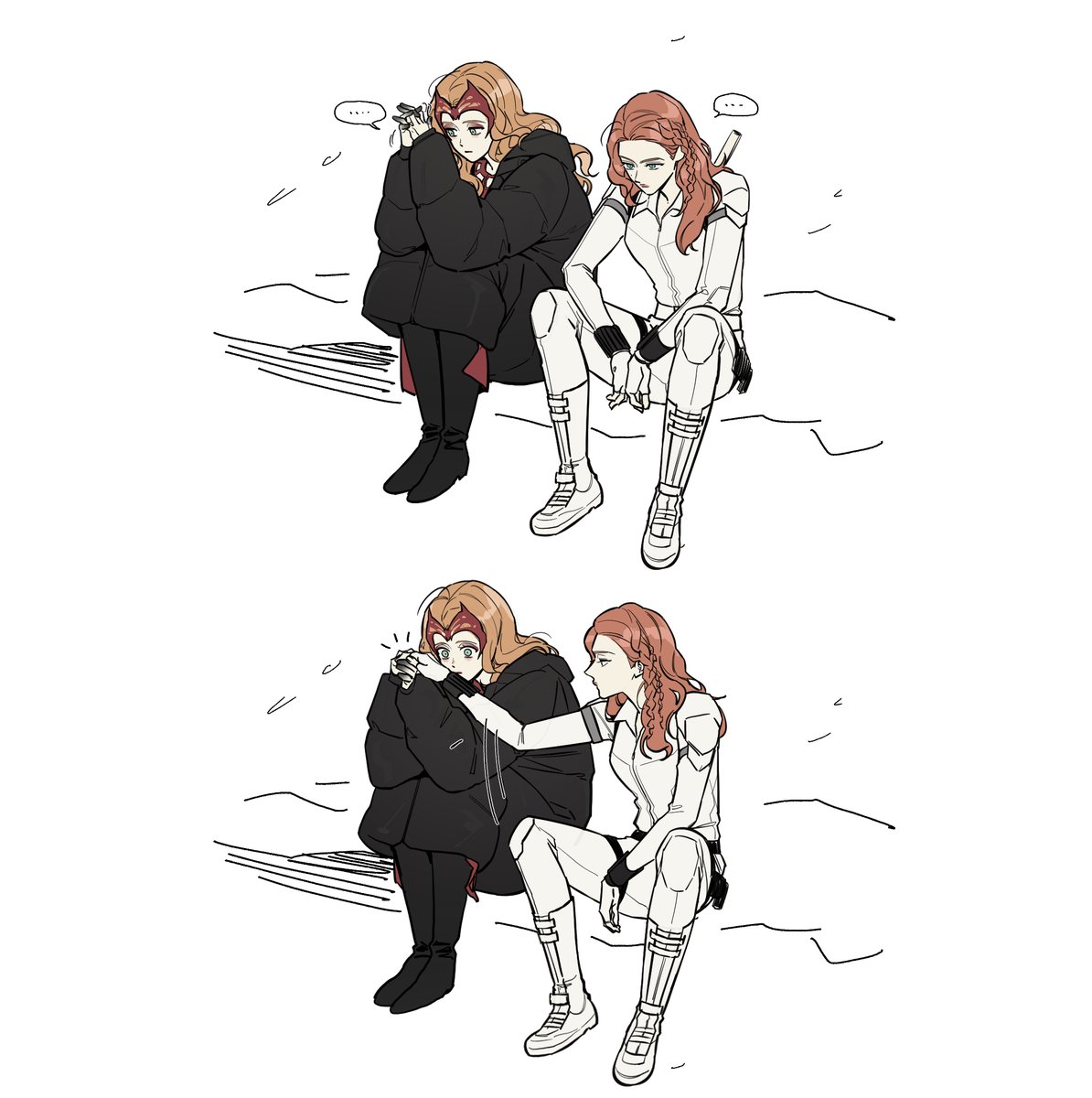 Ejemsms's tweet photo. 냇완다 
히어로도 패딩은 입어야죠 https://t.co/s6vrc3OLVN