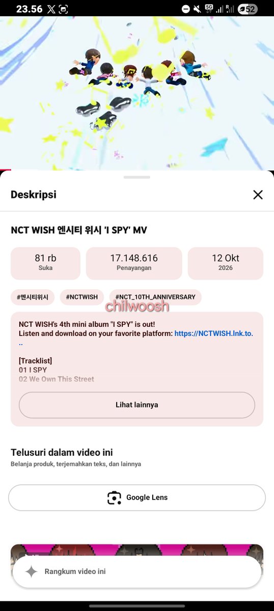 chilwoosh's tweet photo. 🕵‍♂️  I SPY STREAMING PARTY ✨️

NCT WISH 'I SPY' MV
🔗 https://t.co/GJqhOOtitN…

‼️ DON'T BREAK THE CHAIN ‼️

Tags: @syoningpie @sionddoi @sioniephang

I SPY YOU WITH NCT WISH
#WISHzenSTREAMINGPARTY
#WISHforOurWISH
#NCTWISH_ISPY https://t.co/zf0fzdMPGc