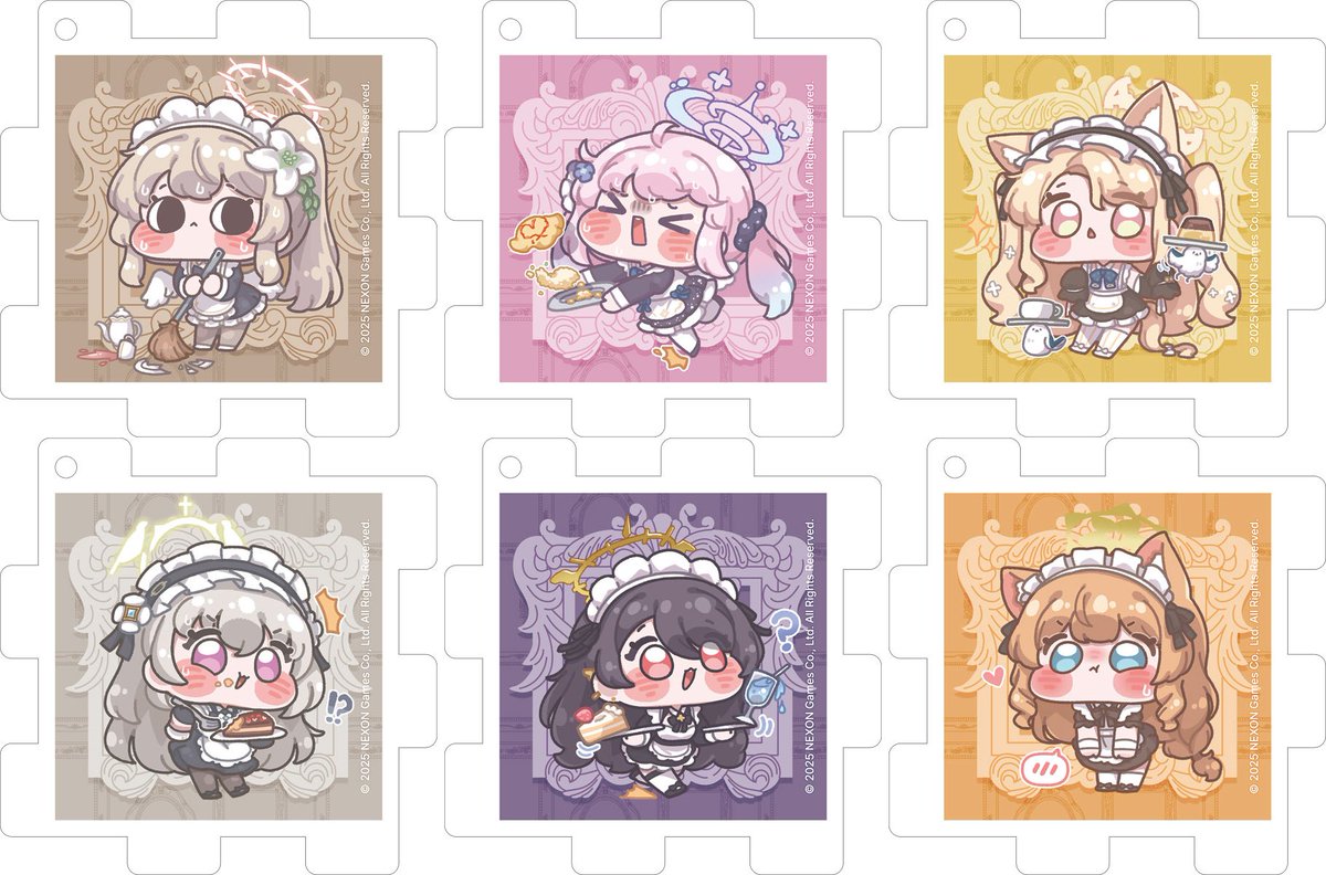 Blue_ArchiveGC's tweet photo. ブルアカのトリニティメイドグッズに新アイテム！

【ブルーアーカイブ トリニティメイド パズル型アクリルキーホルダー】

パズル型のデザインがかわいいアクリルキーホルダー！

あみあみで予約受付中！【PR】
https://t.co/j45i7JWauz https://t.co/TCL7NUEymY