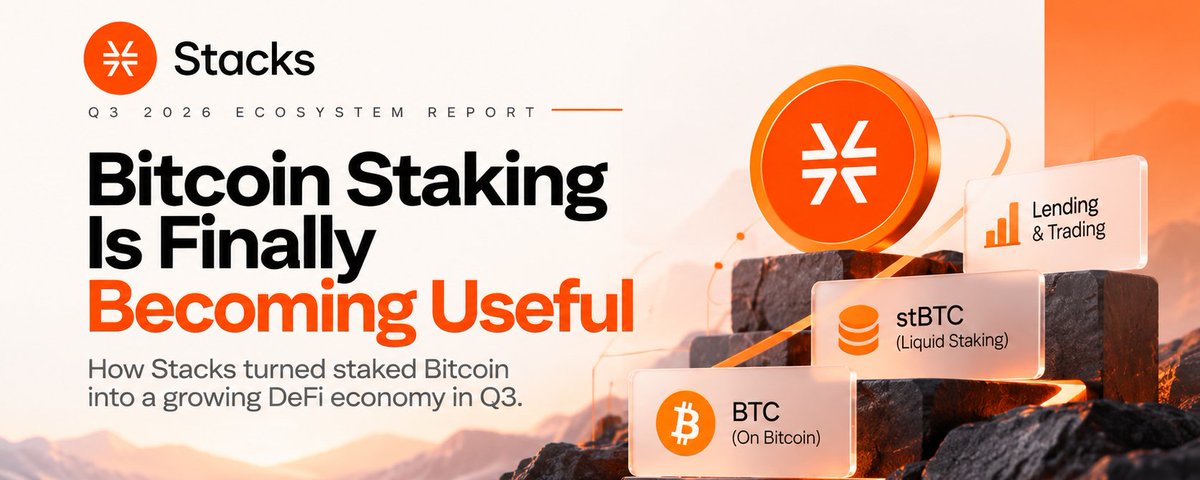 Stacks Q3: Bitcoin Staking Is Live. Now the Real Test Begins.