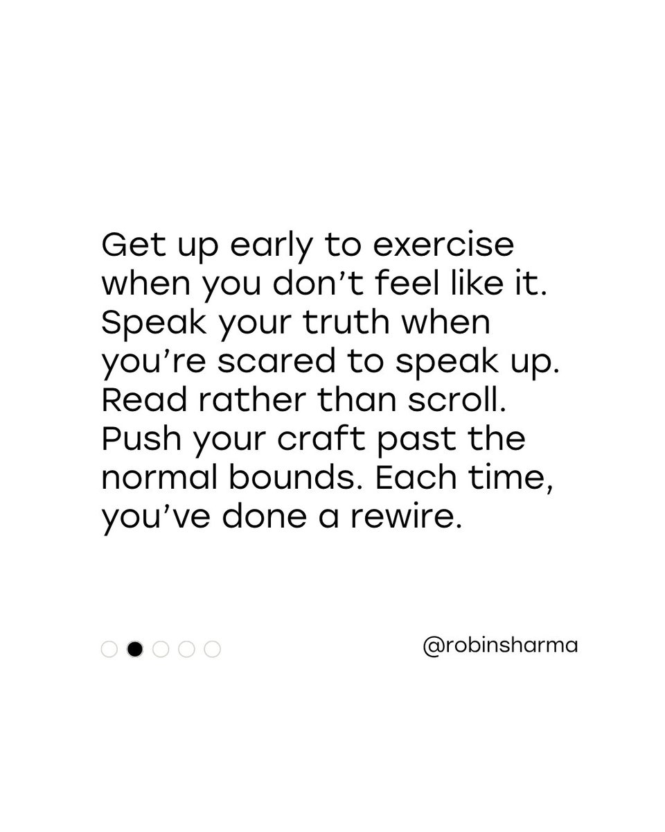 RobinSharma's tweet photo. Every time you do something that makes you more of who you wish to be, you’ve done a rewire.

Stack more wins on top of more wins and the new way of being becomes automatic. Every little step counts.

SAVE this as a reminder.

My upcoming book, The Robot and The Gardener, will be available worldwide in February. Pre-order it via the link in my bio.