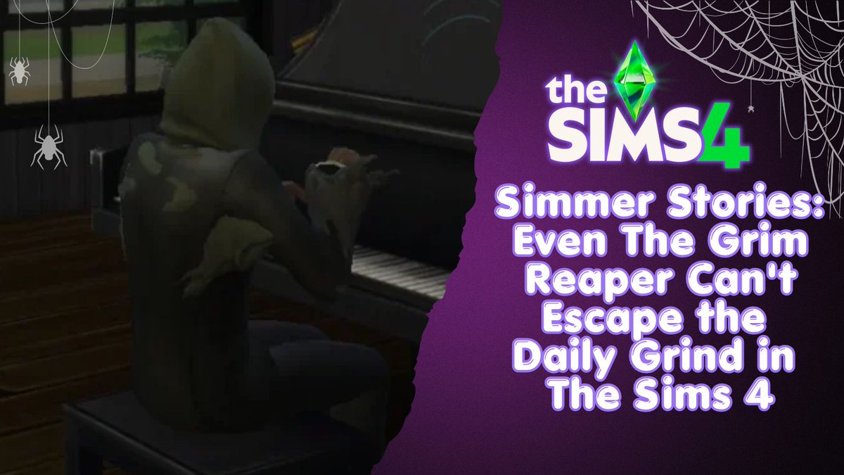 TheSimsResource's tweet photo. Death, taxes, and being UNDERPAID. 💀😭 Even Grim Reaper can't escape the daily grind in #TheSims4 !! Read more here: https://t.co/Uxql5WsO8R https://t.co/Z2UV98oJnR