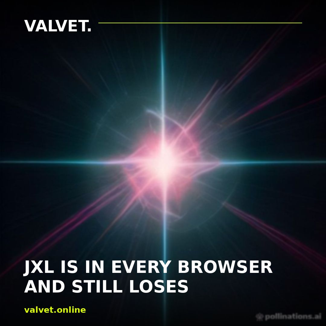 VALVETONLINE's tweet photo. JXL IS IN EVERY BROWSER AND STILL LOSES
1. Lossy photos come out 15-25% bigger than AVIF
2. Screenshots 30-90% bigger. Decodes 2-3x slower
3. Only clear win is lossless. The sabotage story was wrong
#JPEGXL #AVIF #WebPerf https://t.co/JdFaAqBchk