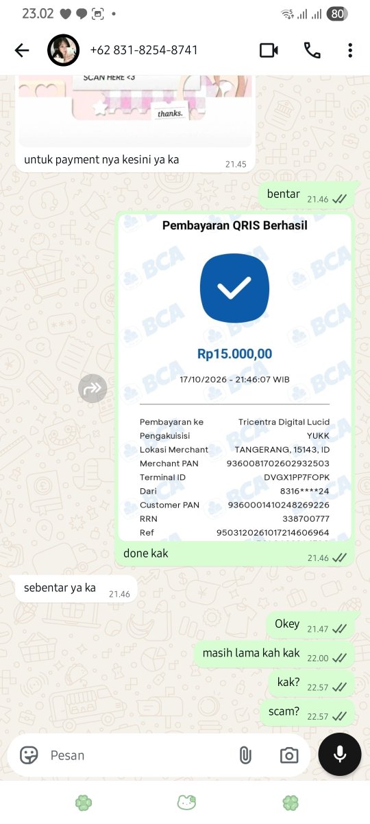 luvelyixel's tweet photo. @laurafsef tp agak aneh nama qris nya dia sama nama acc nya cik✌🏻😹✌🏻

gua spill nomer scammer juga nich😹✌🏻
+62 831-8254-8741 https://t.co/Haoq5xoovv