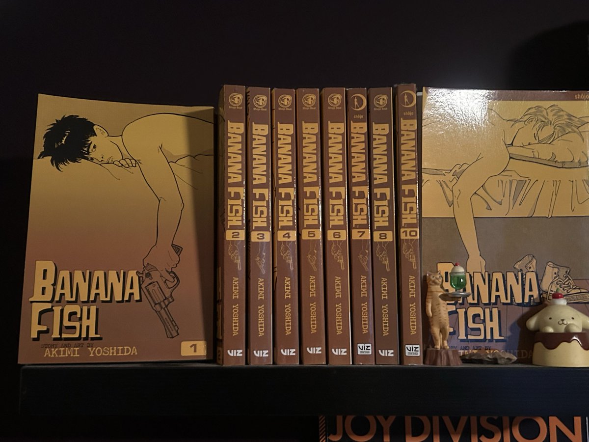 c0paceticc's tweet photo. set up of the bfish volumes that i own https://t.co/CldGtpPTYe