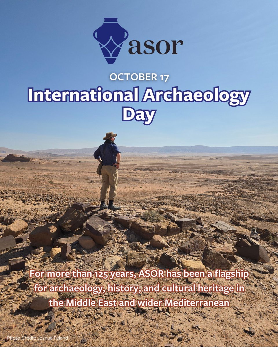 ASOResearch's tweet photo. Happy #InternationalArchaeologyDay! 🏛️📜🏺From supporting hands-on excavations to heritage preservation and community outreach, ASOR's mission to create a more connected world is grounded in the rich tapestry of our collective past.

#IAD2026 #Archaeology #CulturalHeritage https://t.co/YjfDp1sH0F