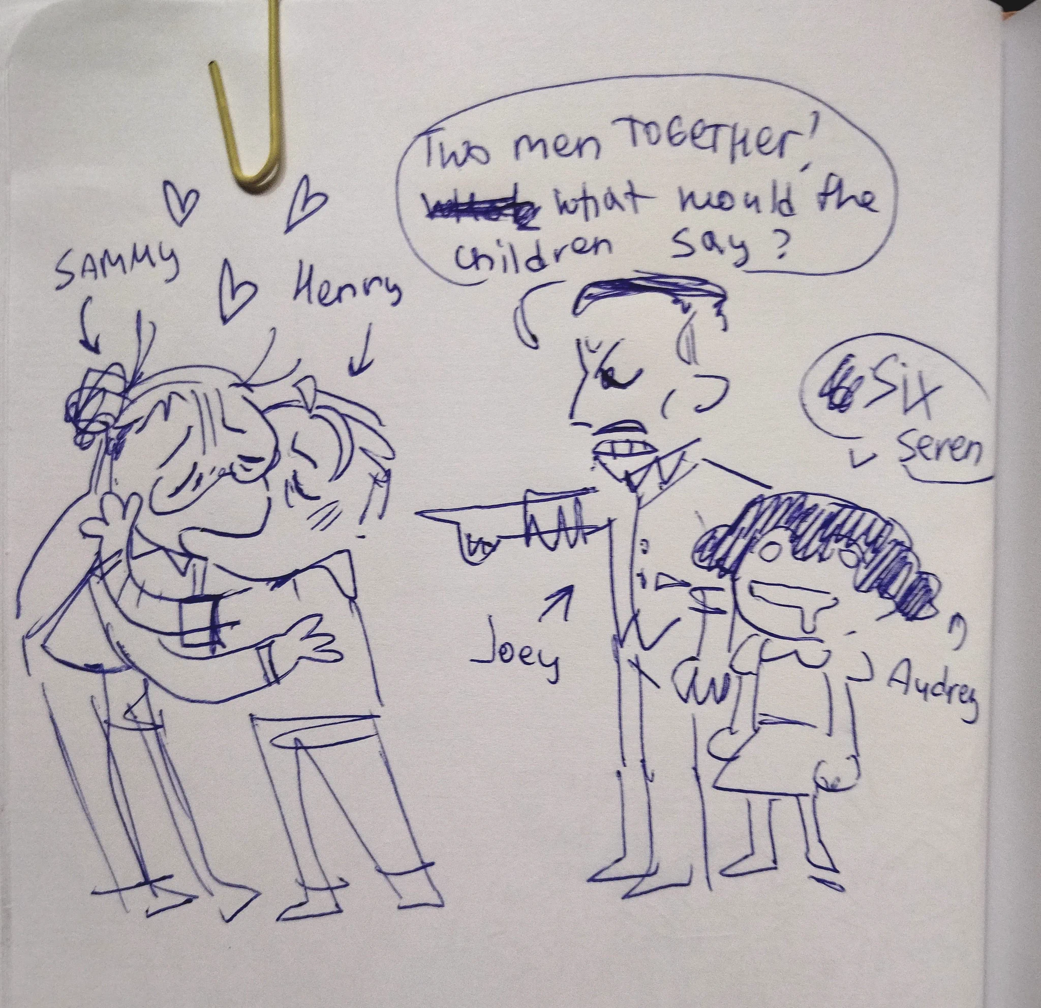 MESMER on X: "I THOUGHR THIS WAS JOEY DREW, BABY AUDREY, AND SOME ...